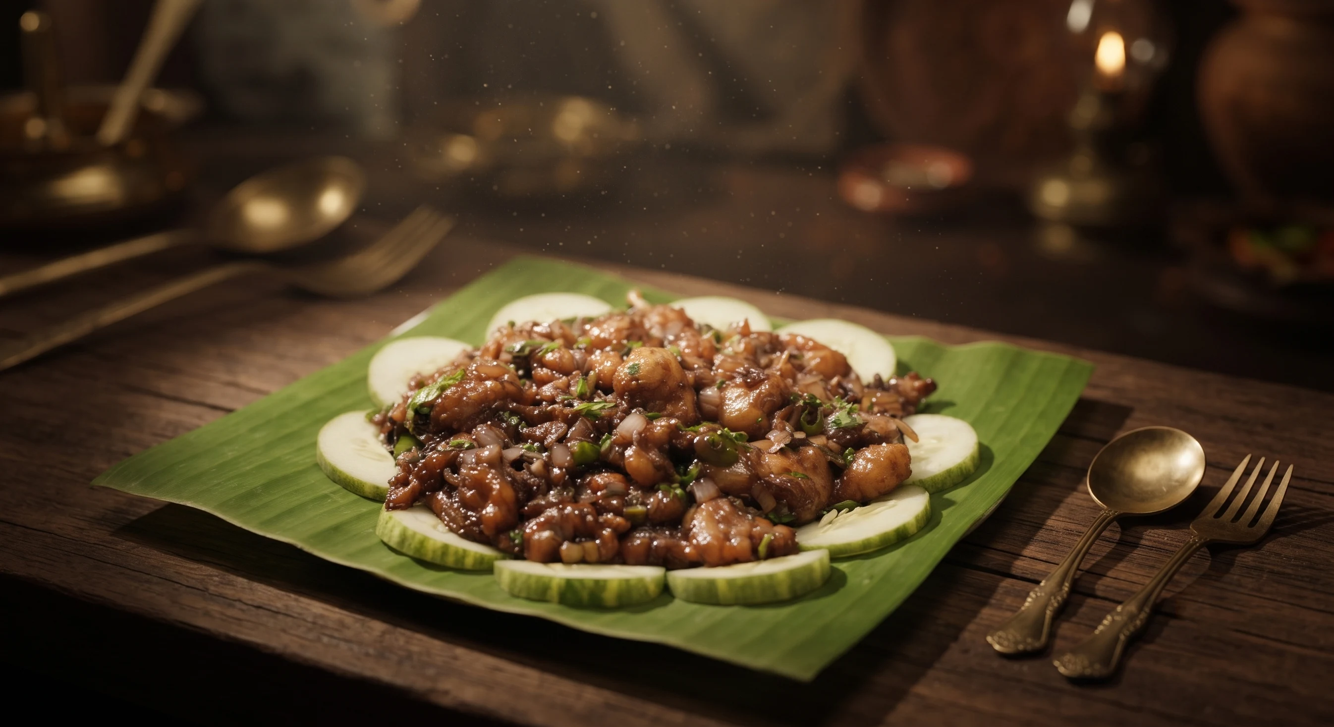 Chilli mushroom tossed in spicy Indo-Chinese sauce